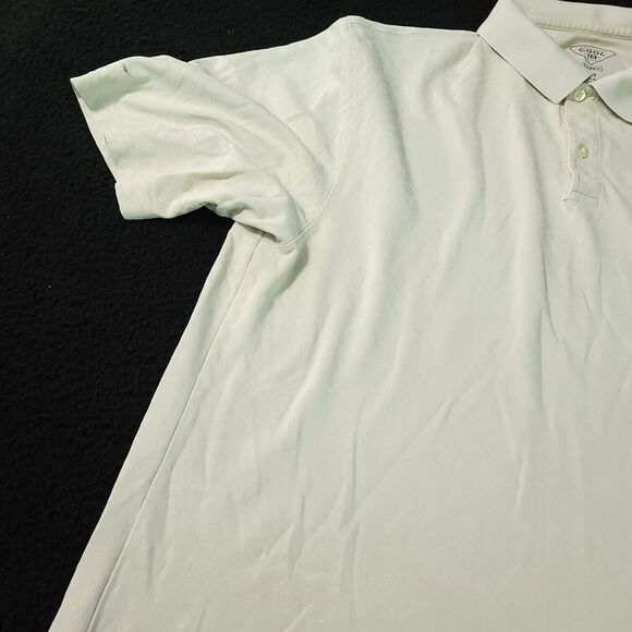 Haggar Performance Mens Polo Egg Shell Size XL Cotton Blend Cool 18 Pullover - Picture 8 of 12